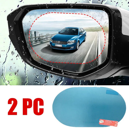 Recommended Vehicle Safety Tools: 2PCS Car Sticker Rainproof Film For Car Rearview Mirror Car Rearview Mirror Rain Film Clear Sight In Rainy Days