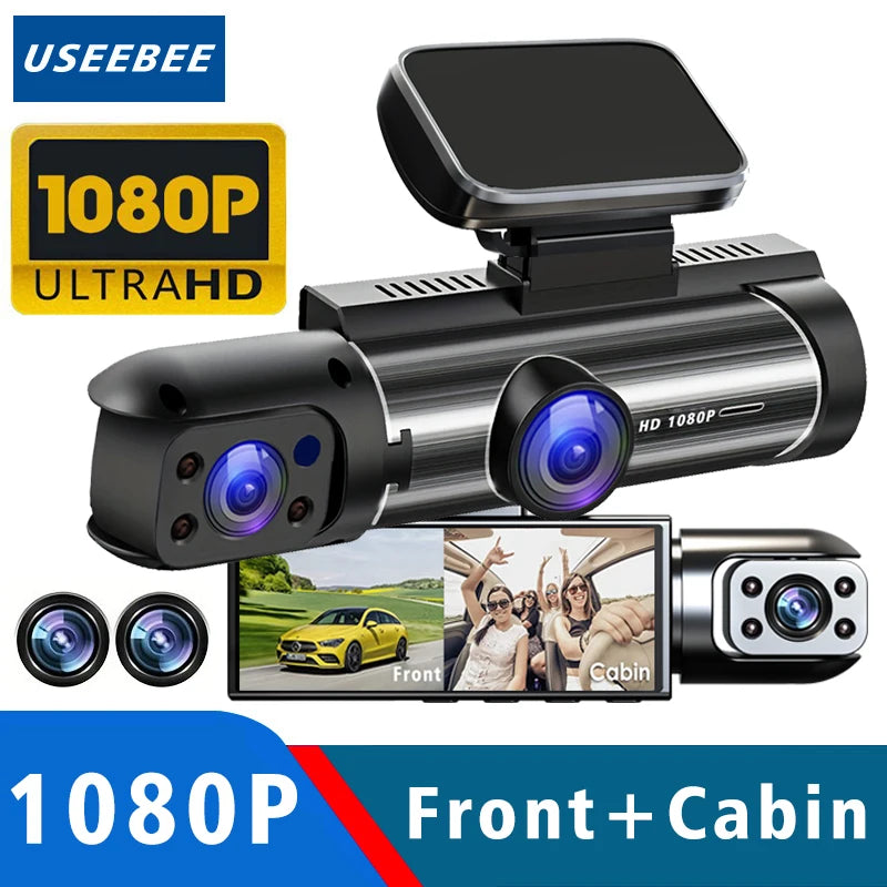 Recommended Vehicle Safety Tools:  Dual Lens Car DVR FHD 1920*1080P Dash Camera Cabin Dashcam Vehicle Video Dash Cam Drive Recorder Interior Mini Dvrs Black Box